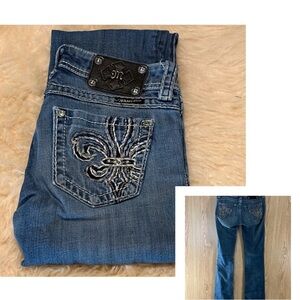 Miss Me Embroidered Bootcut Jeans